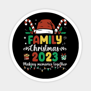 Family Christmas 2023 Matching Squad Santa Elf Magnet